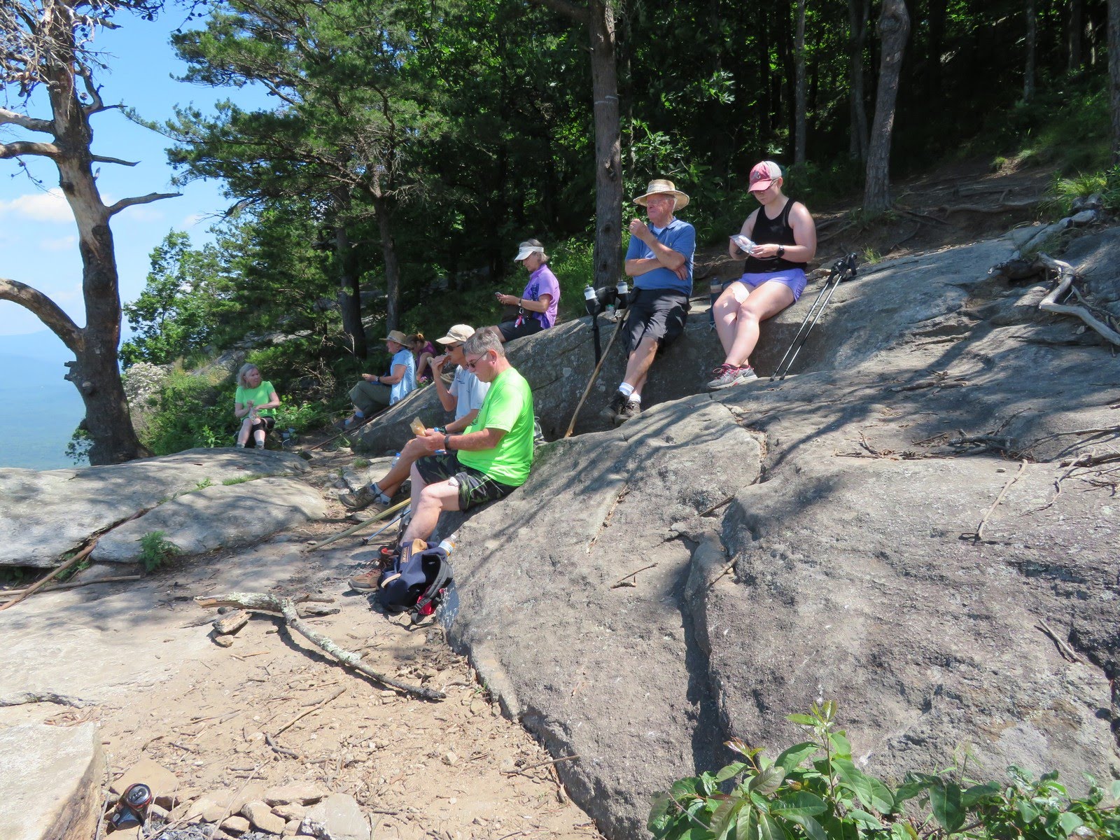 Lunch on the rocks.