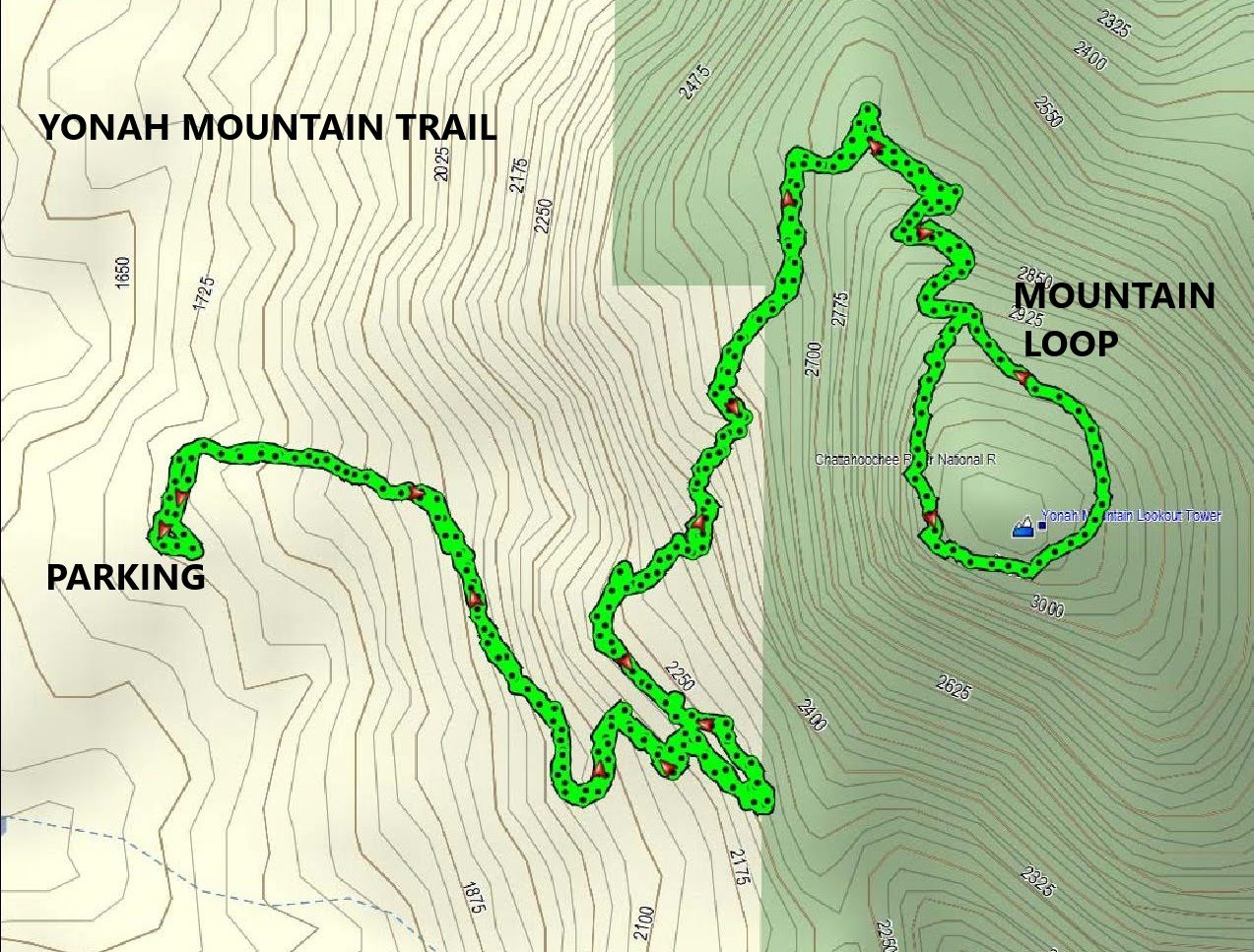 Our path today.