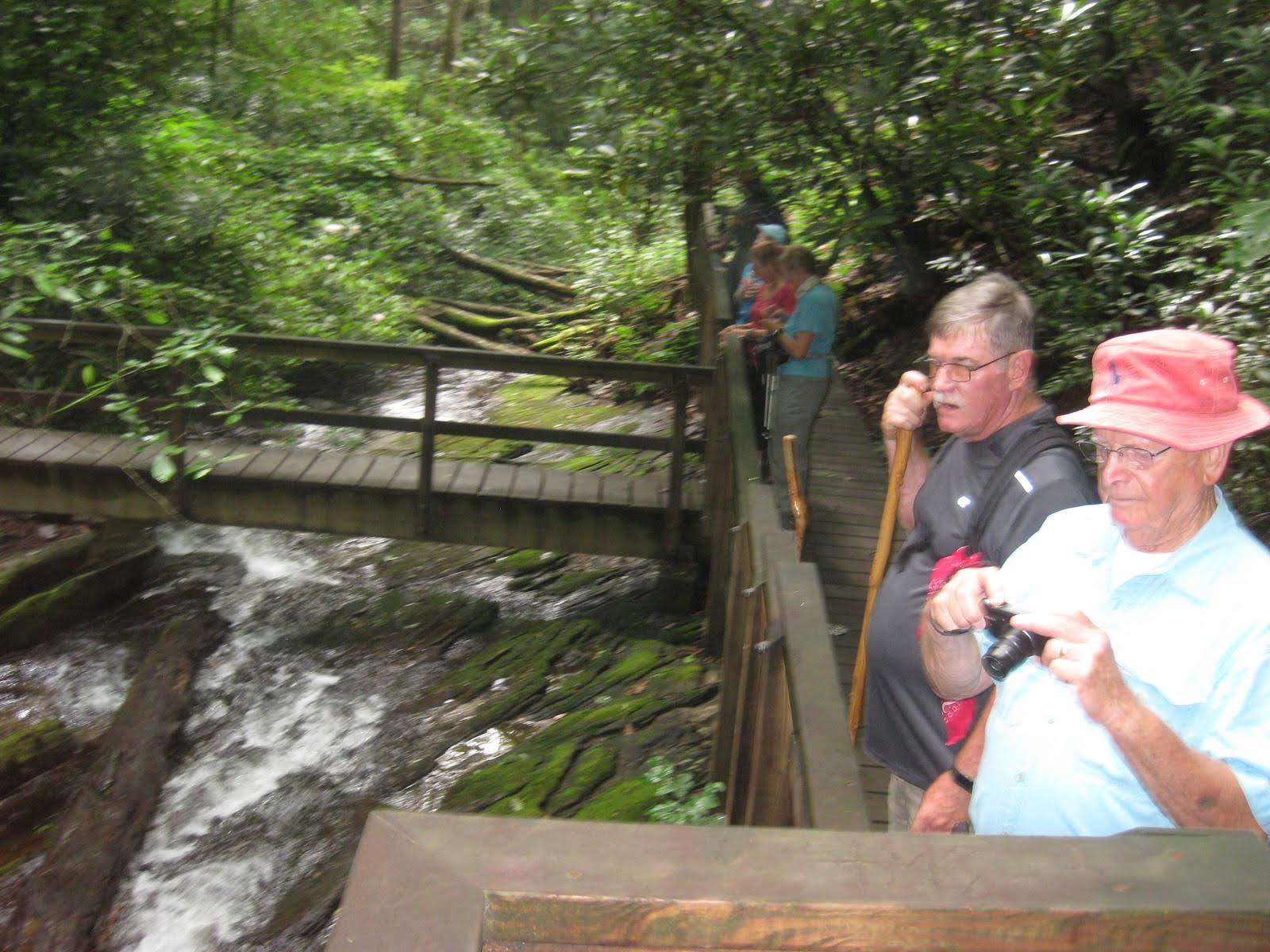 A very nice viewing deck at the falls.