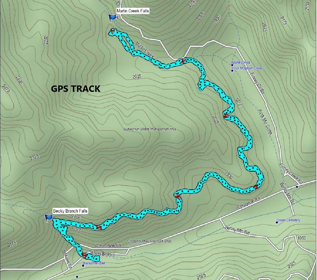 Our path today.