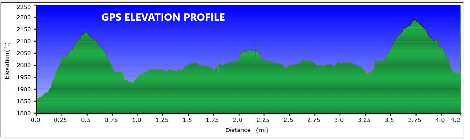 Our Elevation Profile today.