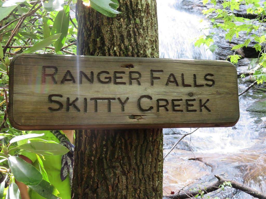The sign at Ranger Falls.