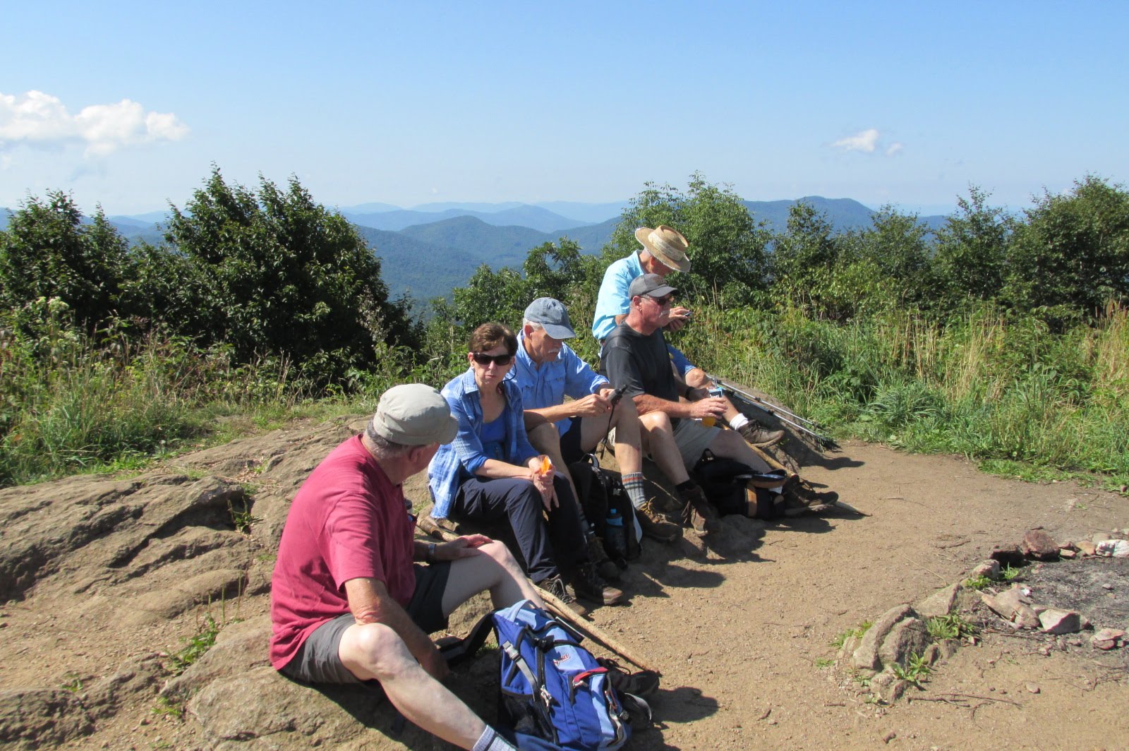 Lunchtime on Siler Bald
