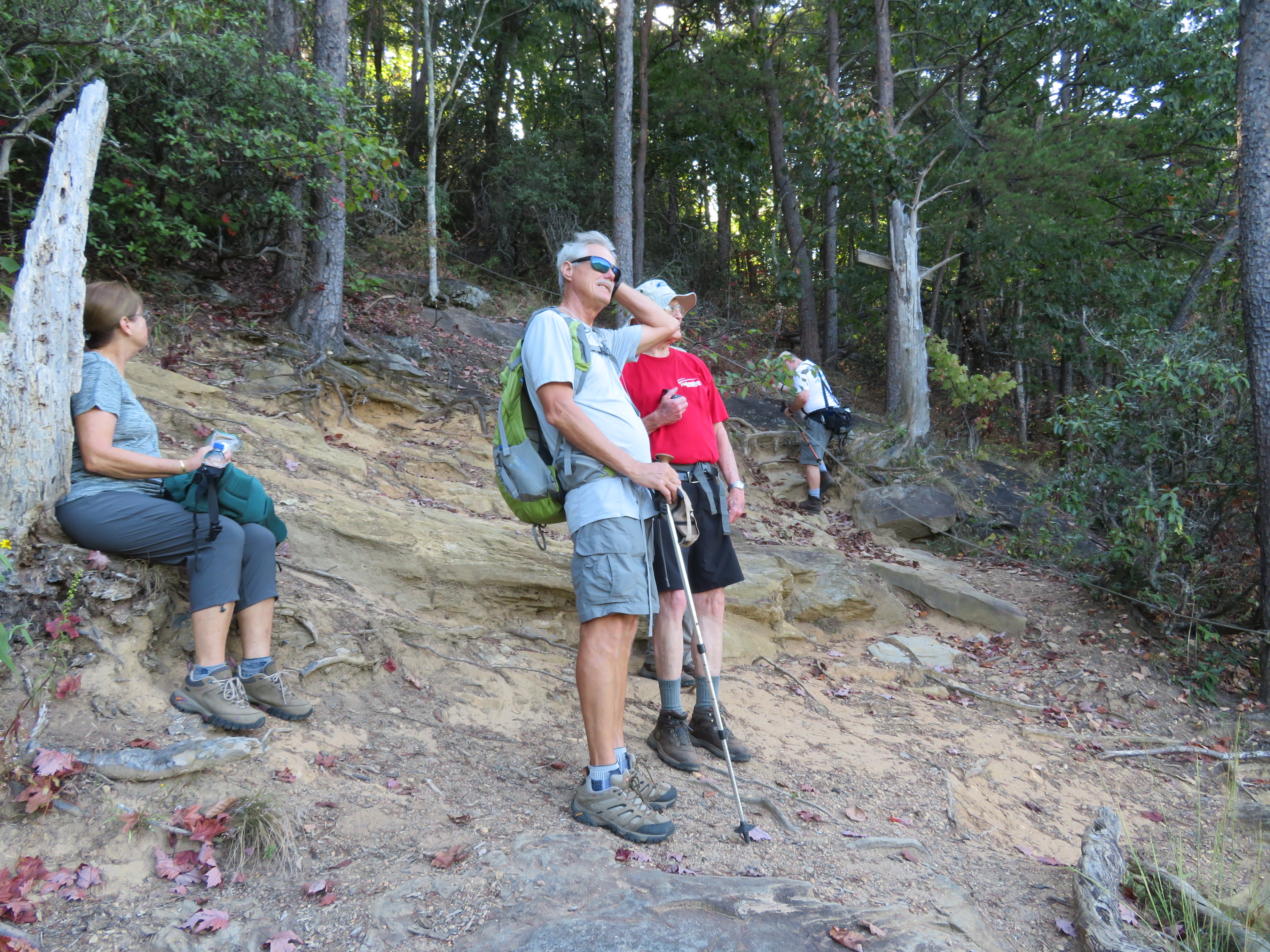 Checking out the view from Big Rock