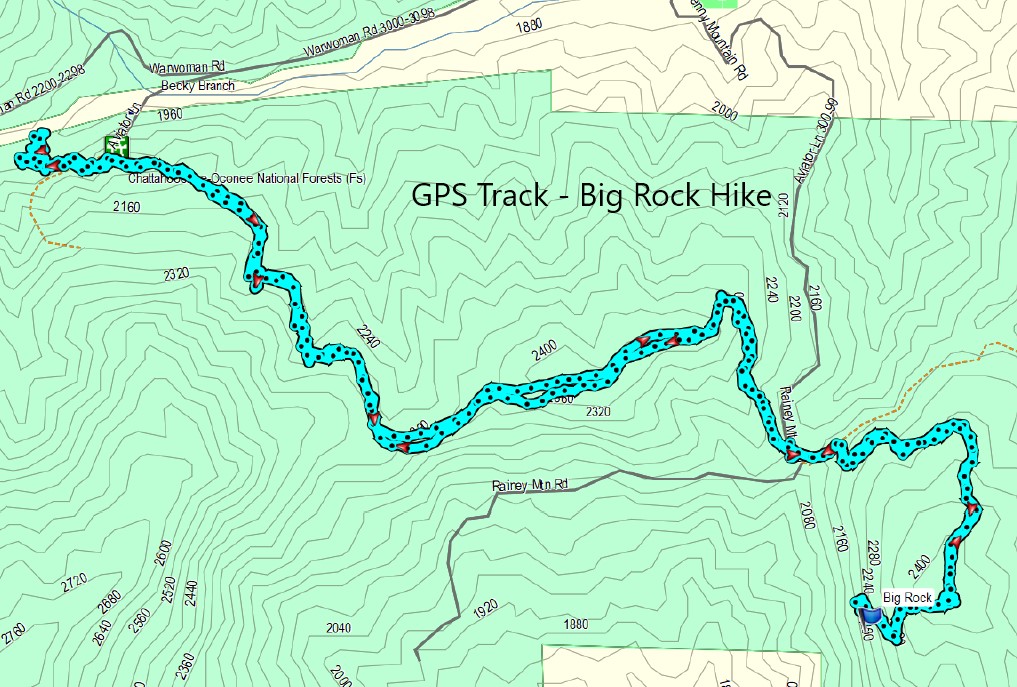 Our path today.