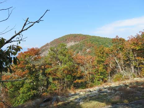 Looking across to Whiterock Mountain