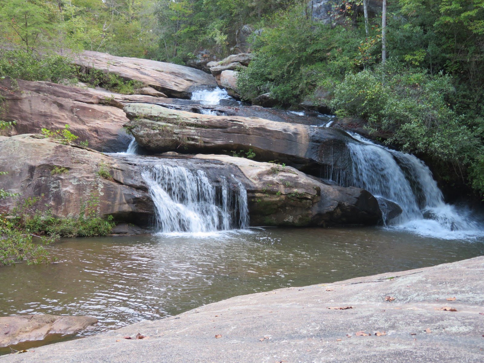 Beautiful waterfall on Ramsey Creek near the start.