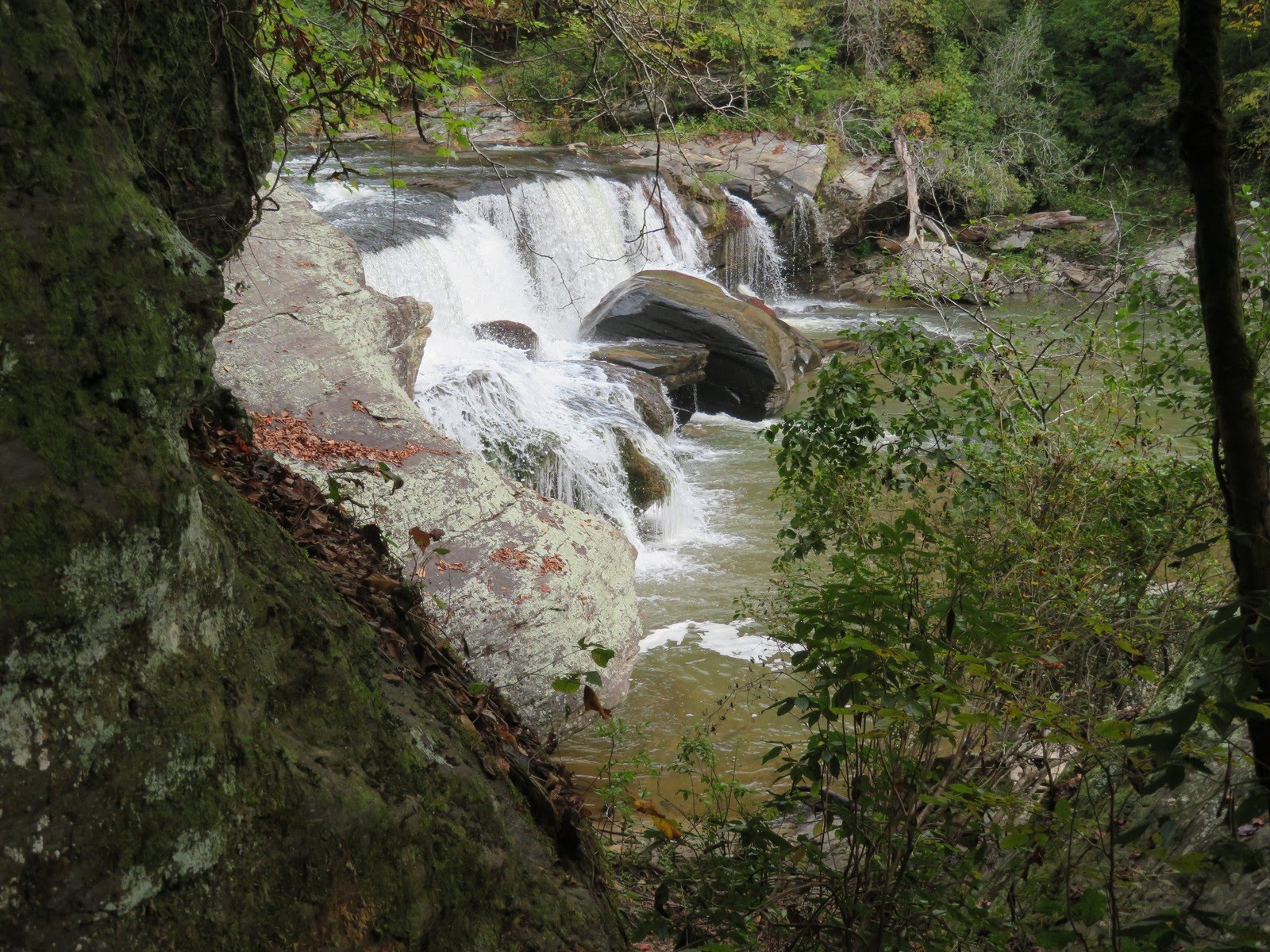 Our first view of the falls.