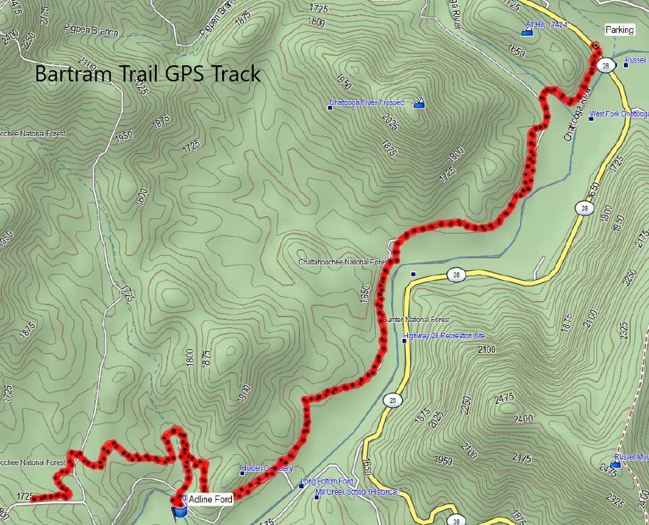 Our path today.
