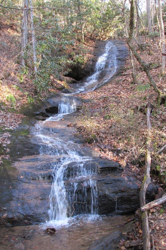 Beautiful falls near the start.