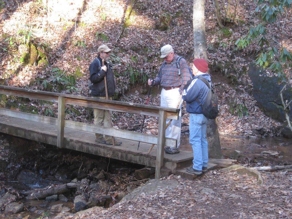 Footbridge across Wallace Branch.