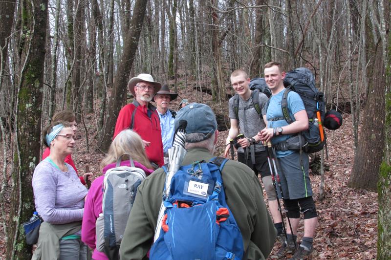 Here are a couple of the thru-hikers that we met today.
