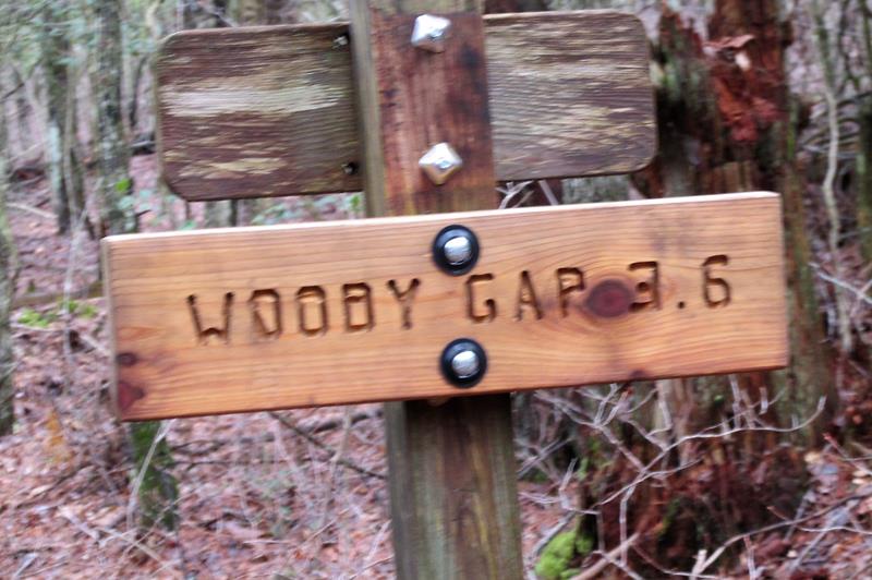 Trail marker as we approach Gooch Gap.
