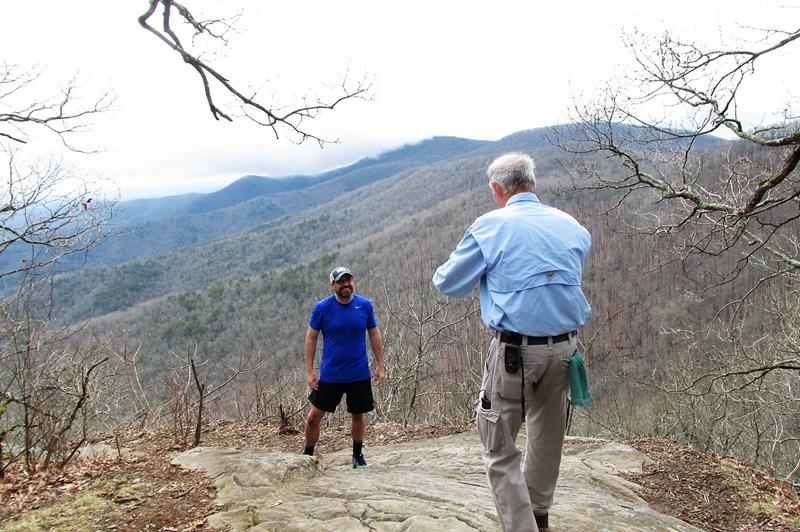 Nice photo-op for one of the thru-hikers!